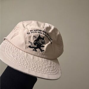 HEAVY SLIME Stylish Beige Cartoon Cap